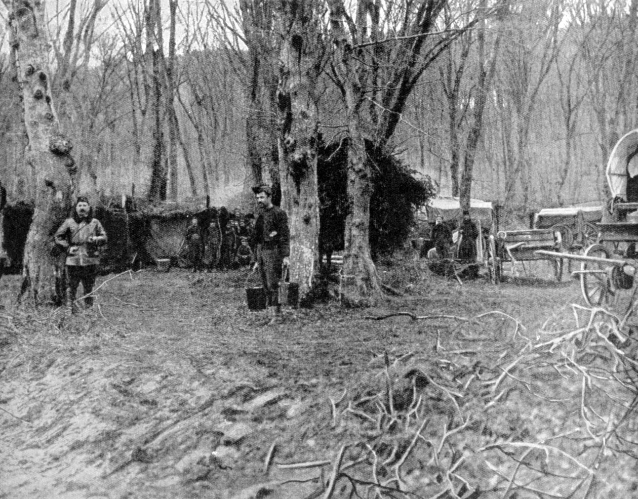 Sınırların gerisindeki Fransız dinlenme alanı ve aşevi, I. Dünya Savaşı, 1915 by Unbekannt