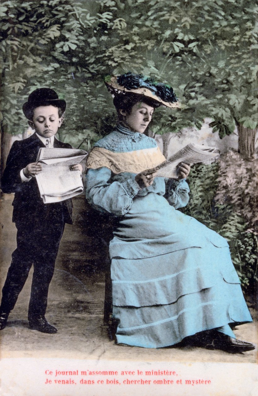 Fransız romantik kartpostal, c1900 by Unbekannt