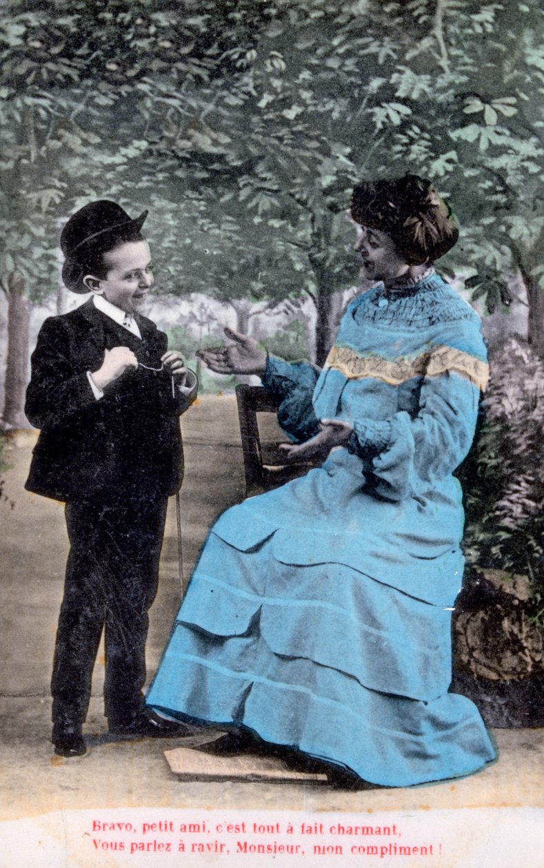 Fransız romantik kartpostal, c1900 by Unbekannt