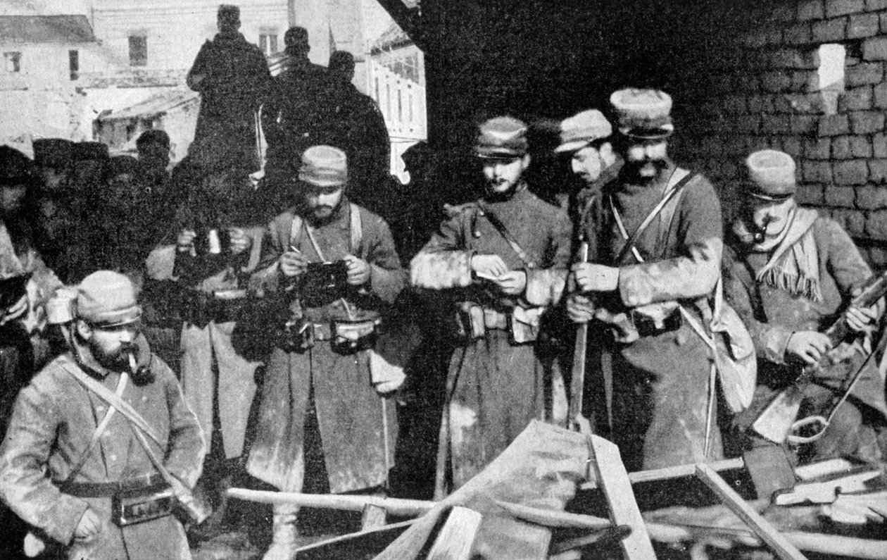 Fransız askerleri Champagne