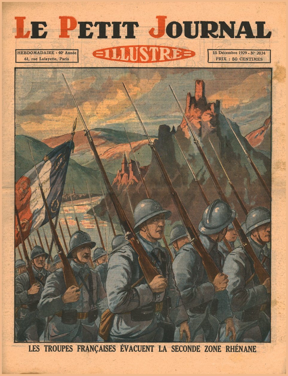 Fransız birliklerinin ikinci Ren bölgesinden ayrılması, 1929. by Unbekannt