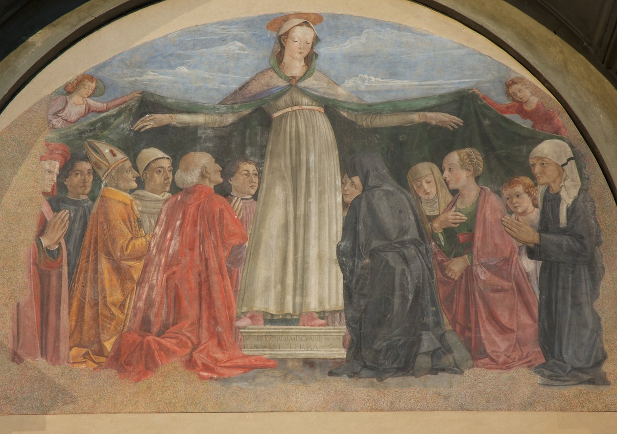 Madonna della Misericordia freski, Vespucci Şapeli, Ognissanti, Floransa, İtalya (fotoğraf) by Unbekannt
