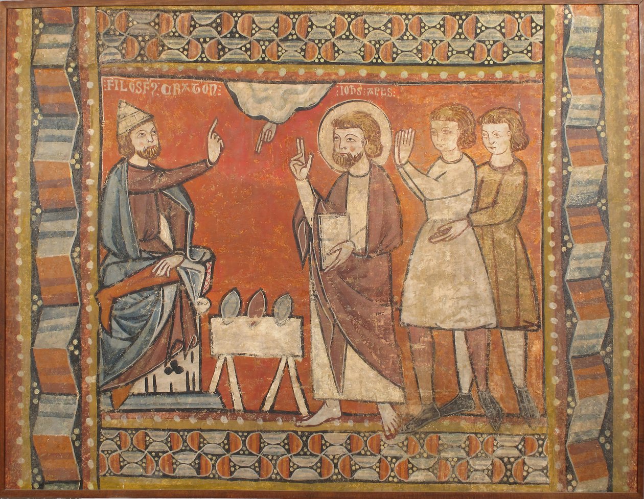 Mücevher Mucizesi ile Fresk, 13. yüzyılın sonu ile 14. yüzyılın başları. by Unbekannt