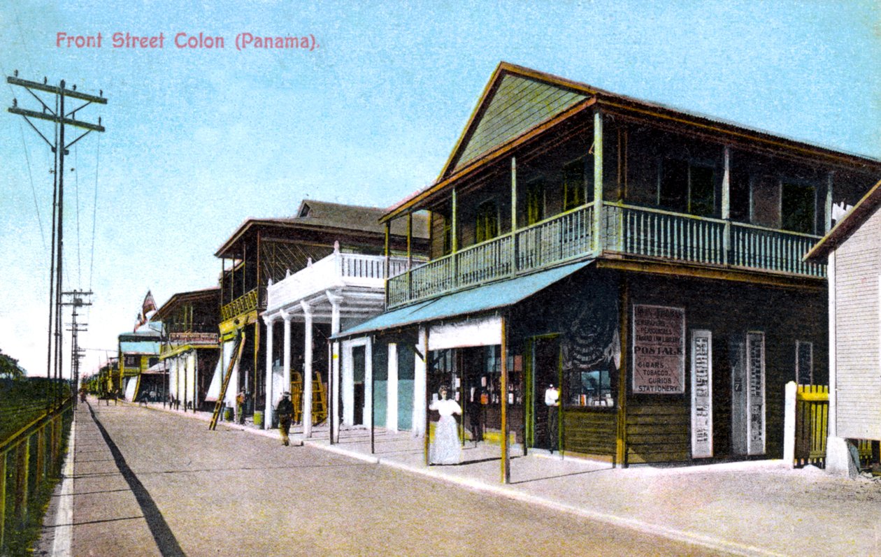 Front Street, Colon, Panama, 1907 by Unbekannt