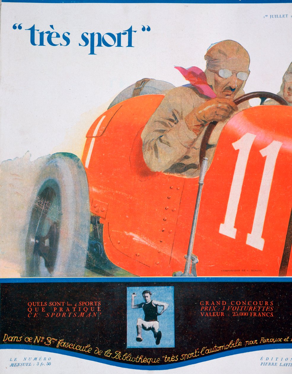 Tres Sport dergisinden ön kapak resmi, Temmuz 1922 by Unbekannt