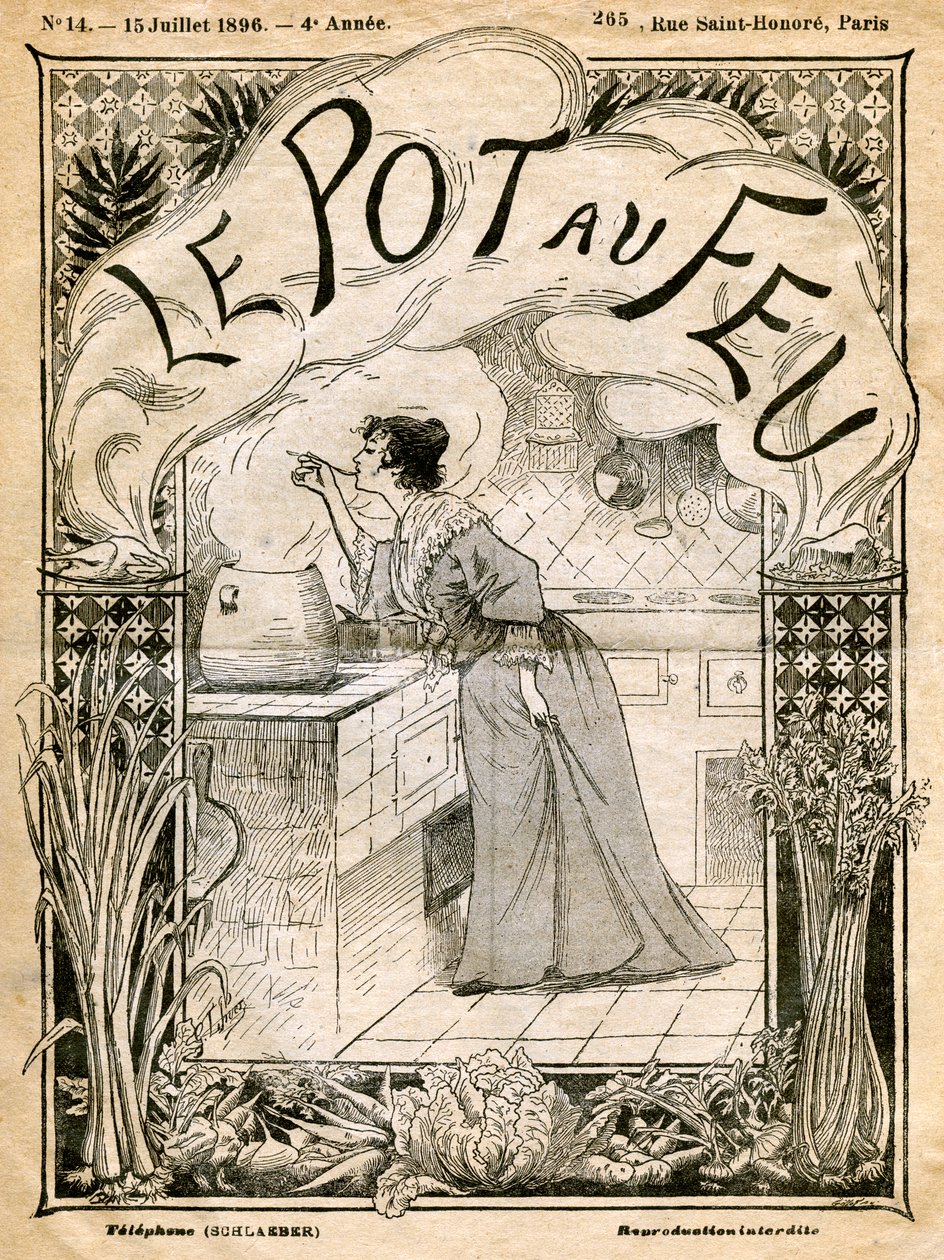 Le Pot au Feu'nun ön kapağı, 15 Temmuz 1896 by Unbekannt