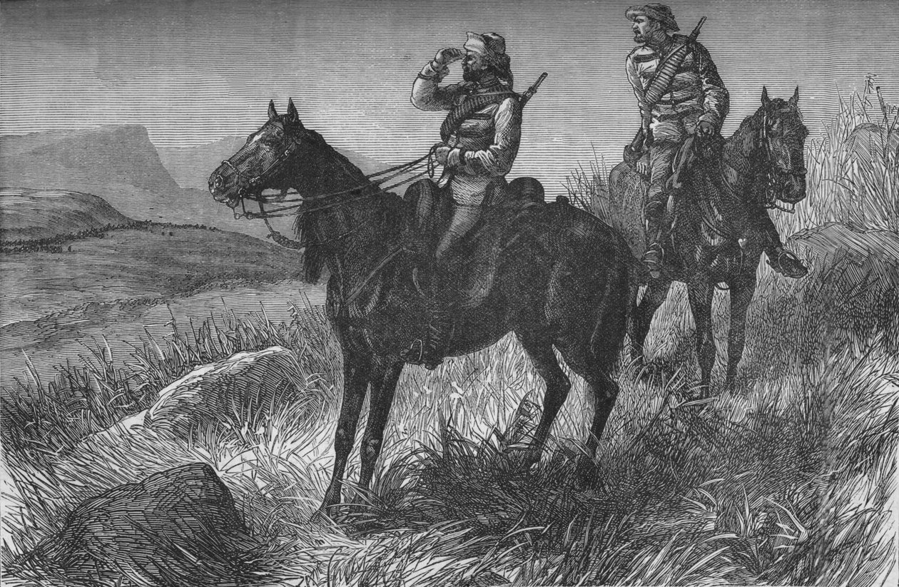Frontier Hafif Süvari, Vedette Görevinde, Zulus