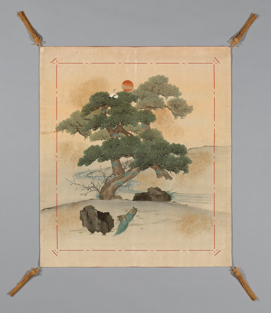 Fukusa Gift Powder Ver, Japonya, Air ry Meiji Perio d 1868-1912, 186883. by Unbekannt