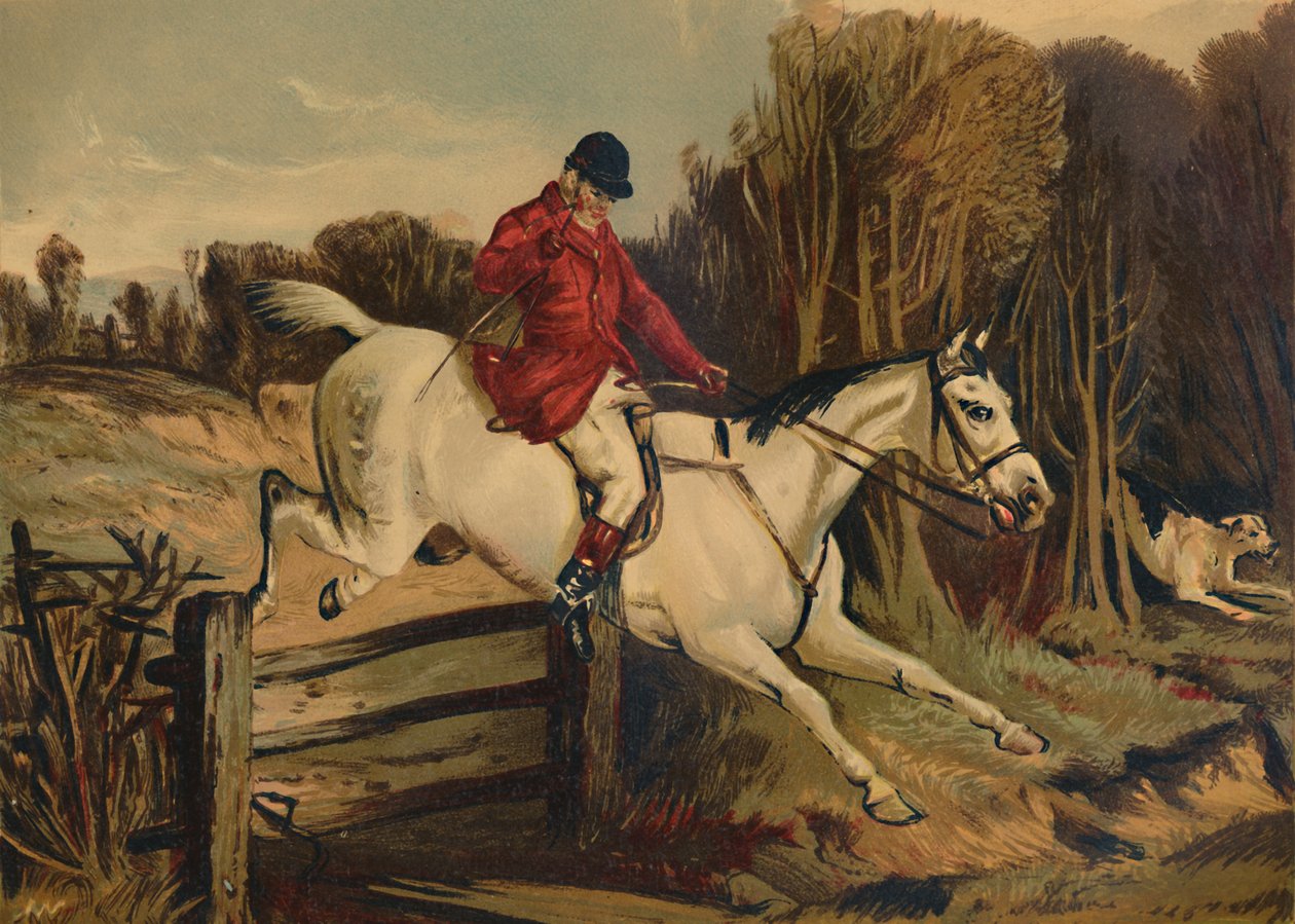 Full Cry - Tom Clarke, Eski Berkshire Avcısı, c1879. by Unbekannt