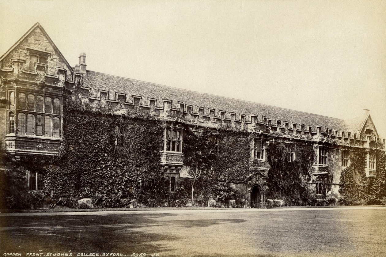 Bahçe önü, St Johns College, Oxford, Oxfordshire, 19. yüzyılın sonları veya 20. yüzyılın başlarında by Unbekannt