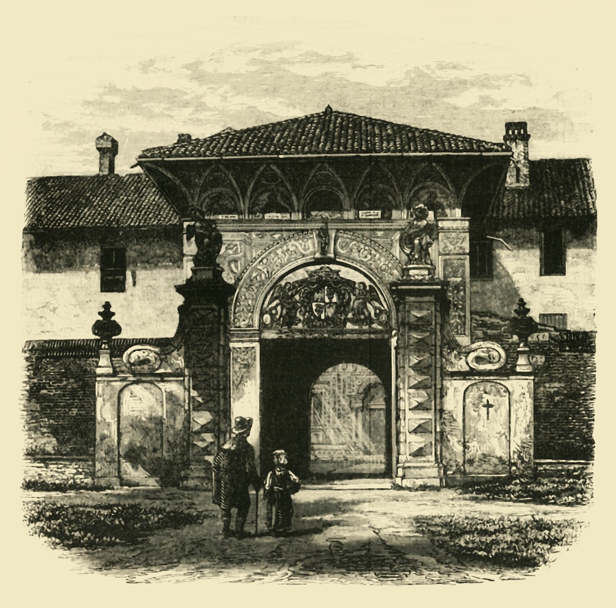 Certosa Geçidi, Pavia, 1890. by Unbekannt