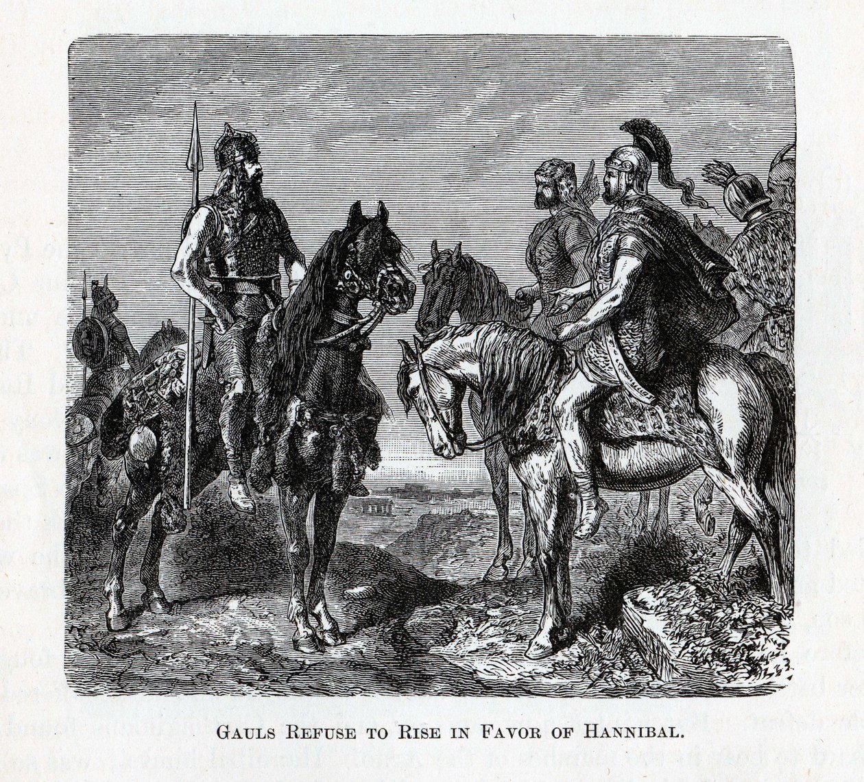 Galyalılar Hannibal Lehine Yükselmeyi Reddetti, 1882 by Unbekannt