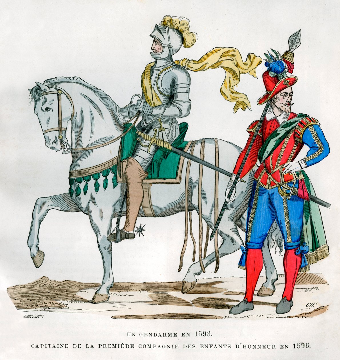 Jandarma, 1583 ve 1. Enfants dHonneur Bölüğü