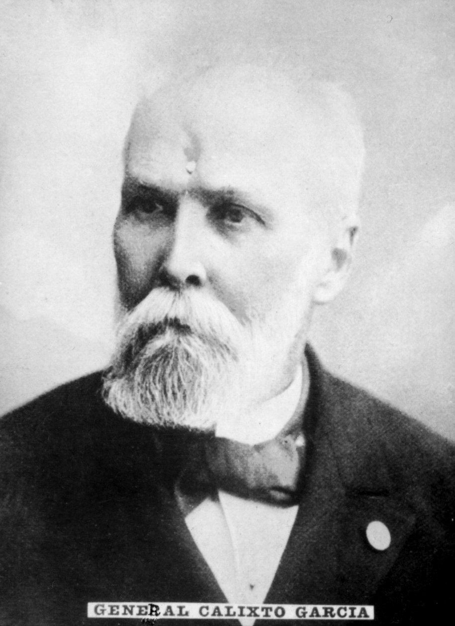 General Calixto Garcia Iniguez 1839-1898, Küba Bağımsızlık Savaşı sırasında general, c1910 by Unbekannt