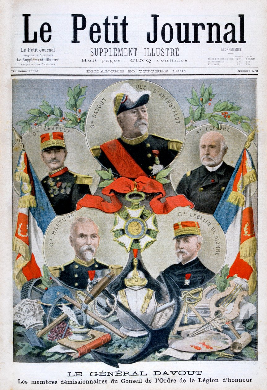 General Davout ve Legion dHonneur Konseyi üyeleri, 1901 by Unbekannt