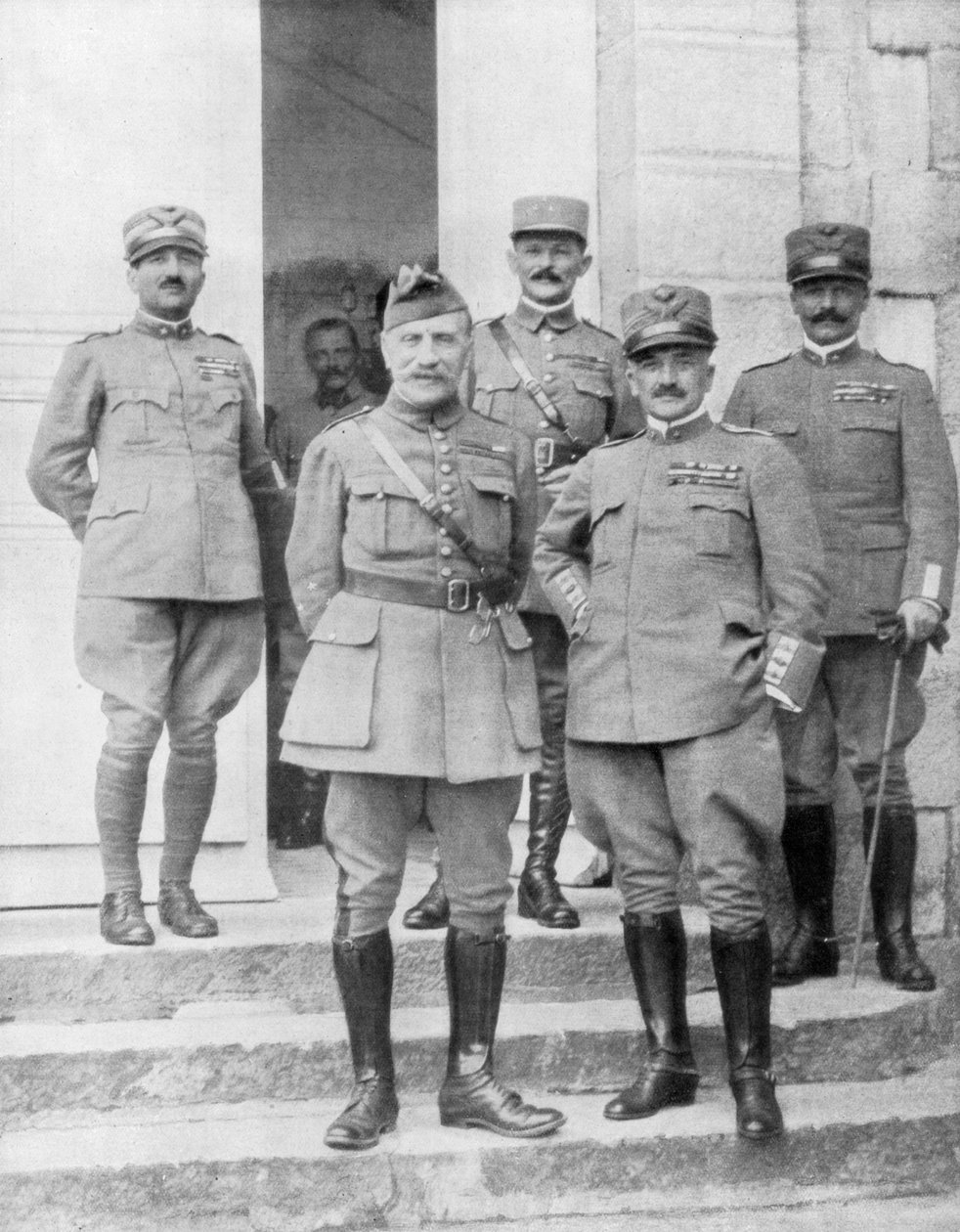 İtalyan karargahında General Diaz ve General Foch toplantısı, İtalya, 2 Mayıs 1918 by Unbekannt