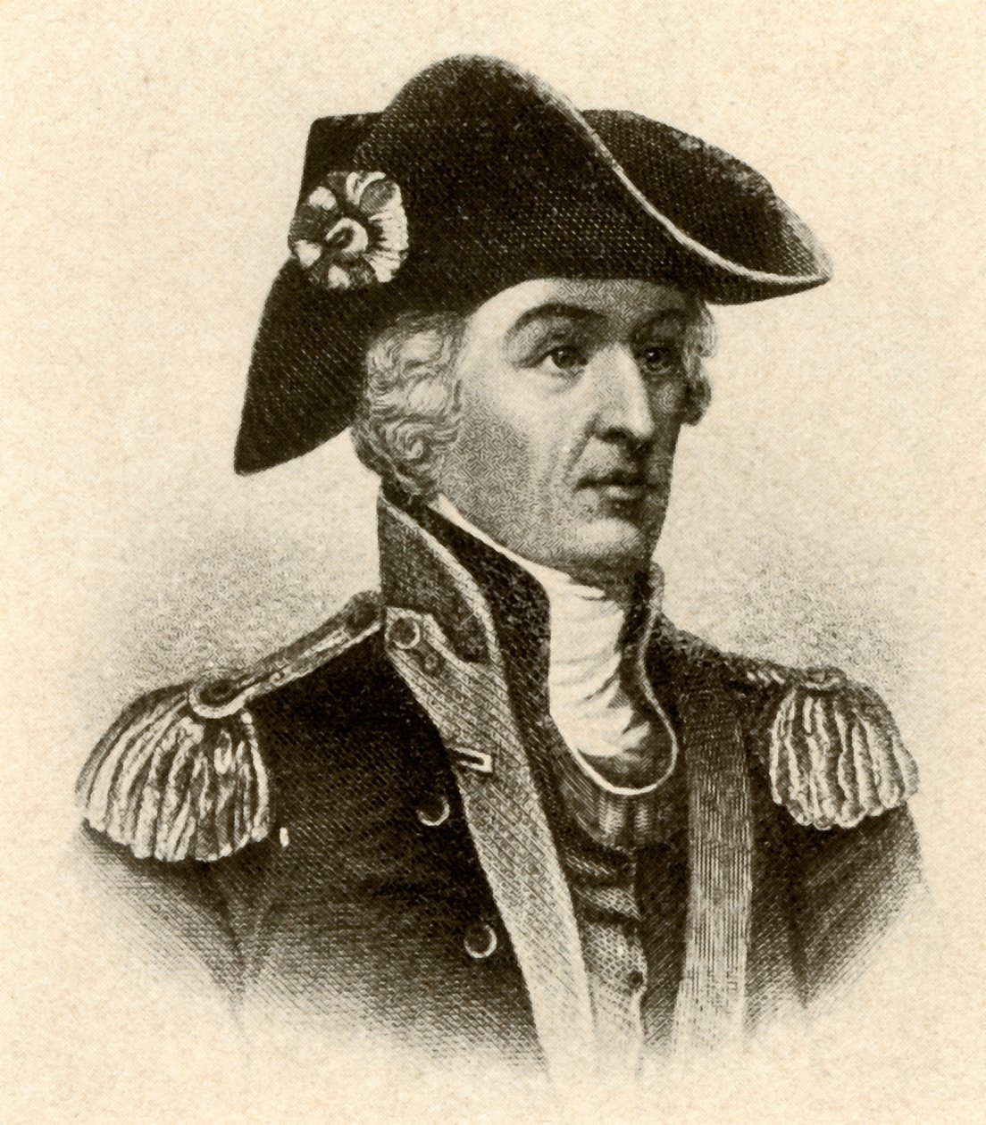 General Francis Marion, ceketli, yüksek yakalı ve yelekli, c1770, 1937. by Unbekannt