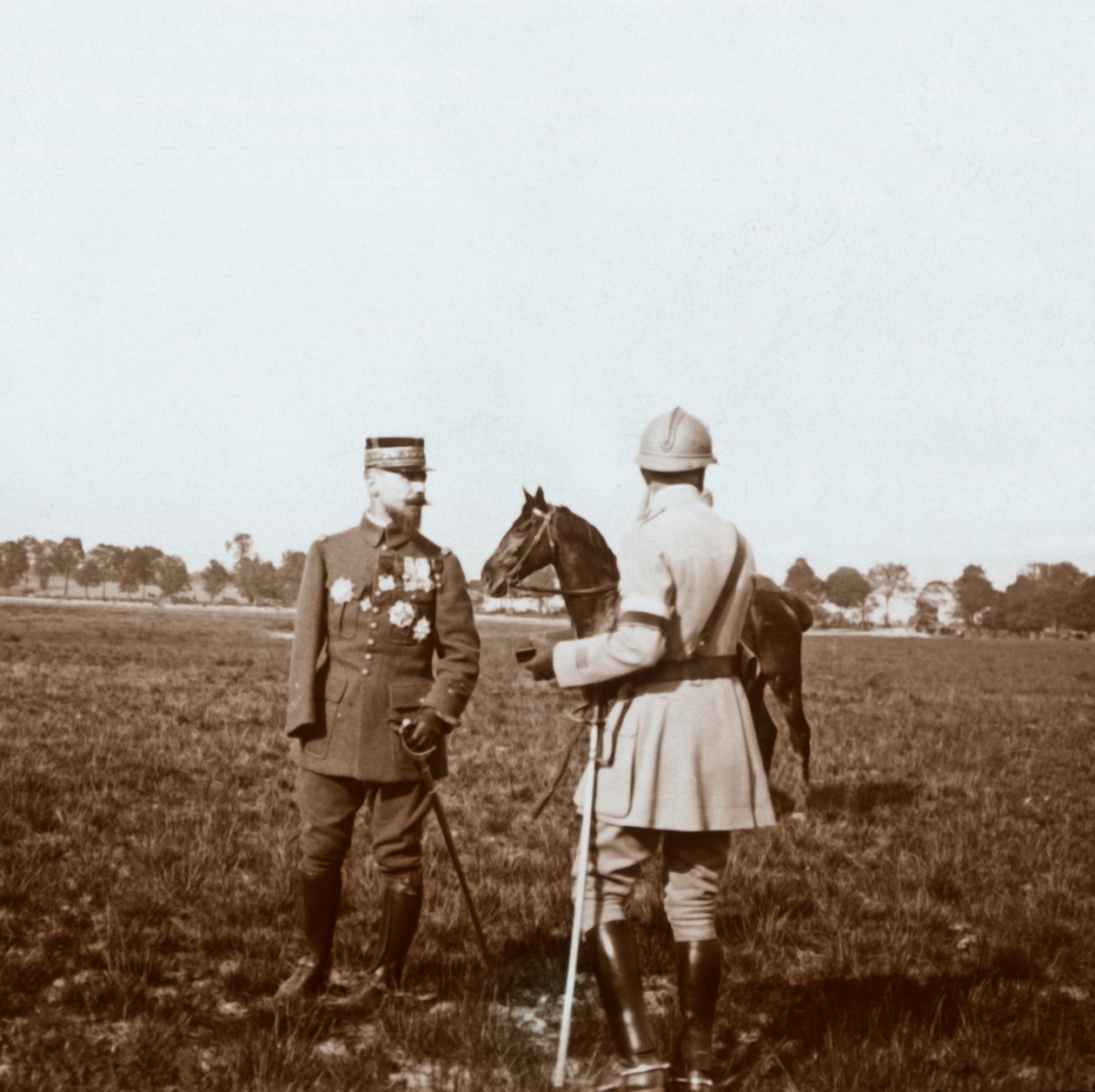 General Henri Gouraud, Chalons, Marne, kuzey Fransa, c1914-c1918. by Unbekannt