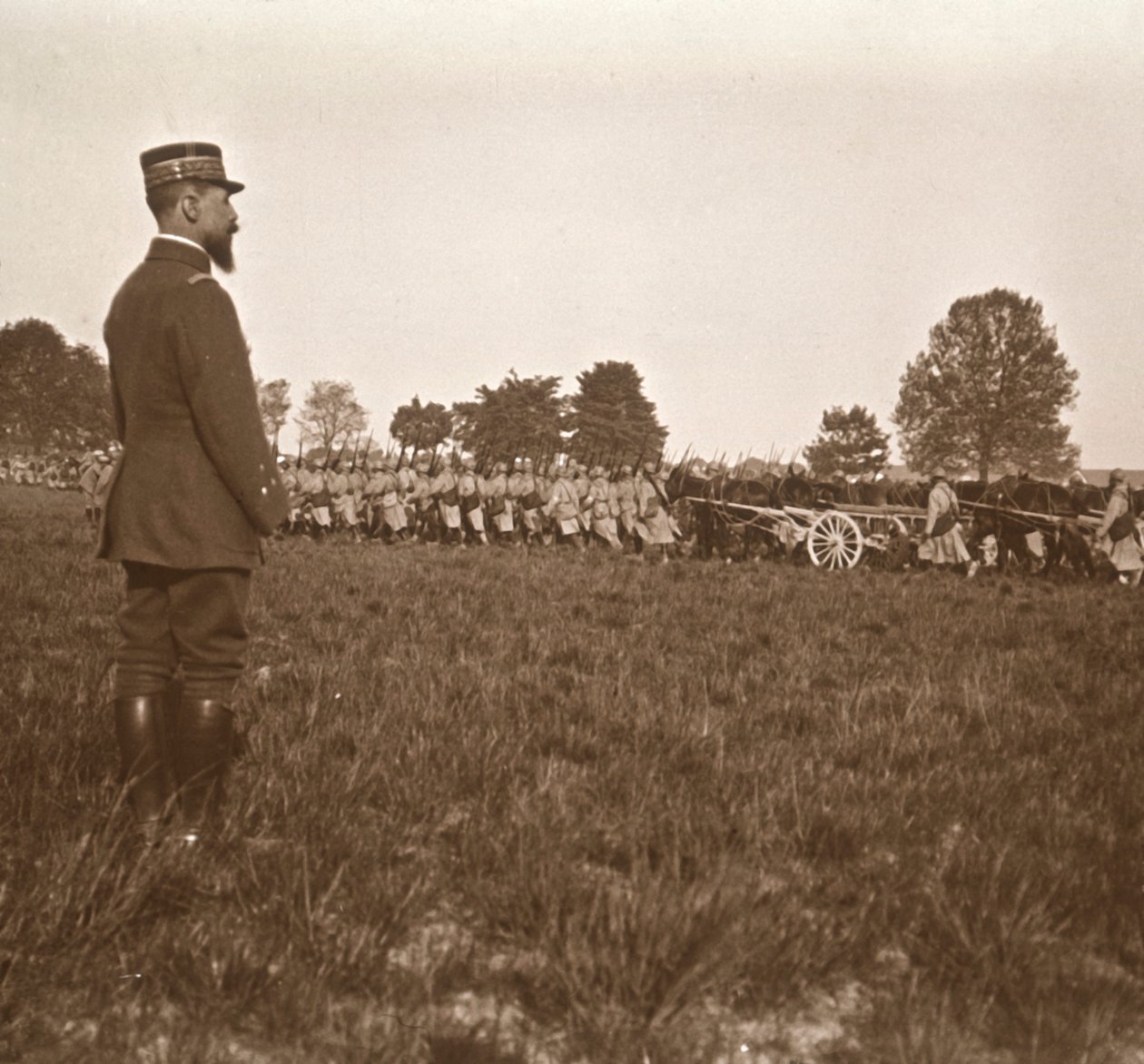 General Henri Gouraud, Şampanya, kuzey Fransa, c1914-c1918. by Unbekannt