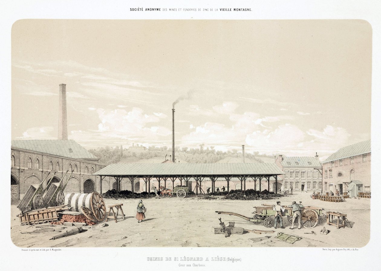 Genel Endüstriyel Sahneler Kömür deposu, St Leonard, Liege, Belçika by Unbekannt