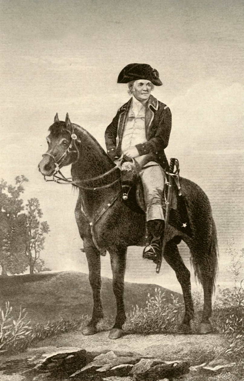 General Israel Putnam, bir Kıta askeri üniformasını gösteriyor, c1770, 1937. by Unbekannt