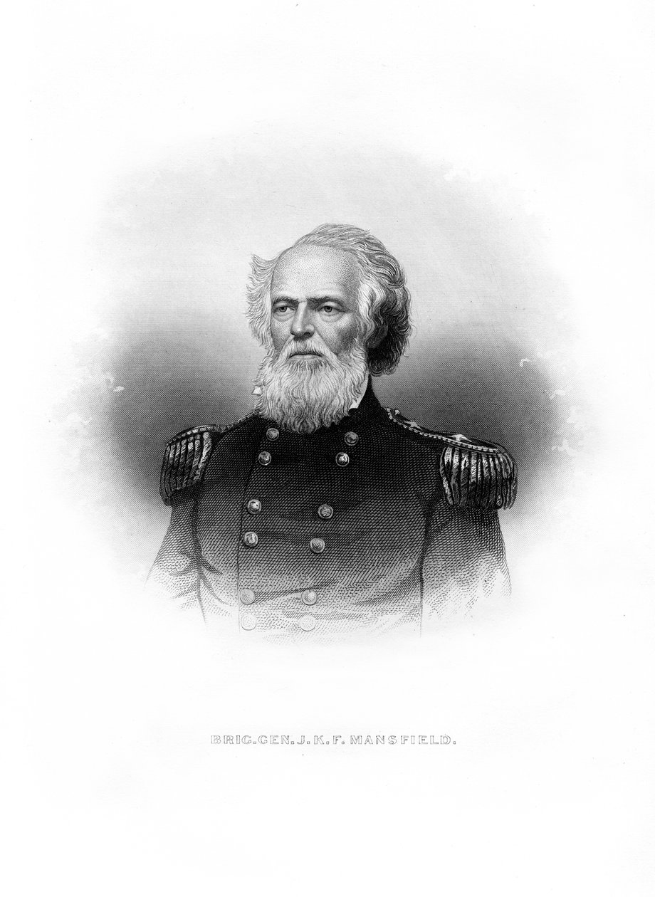 General Joseph King Fenno Mansfield, Amerikan askeri, 1872 by Unbekannt