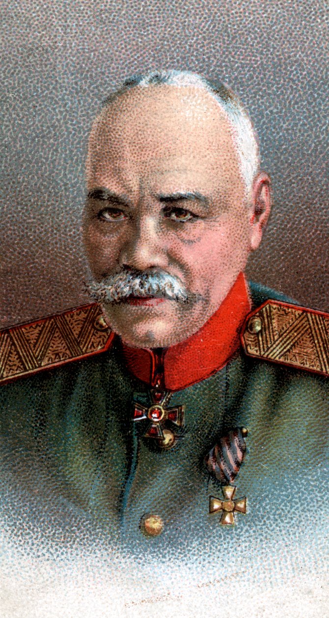 General Mikhail Vasilevich Alexeiev 1857-1918, Rus askeri, 1917 by Unbekannt