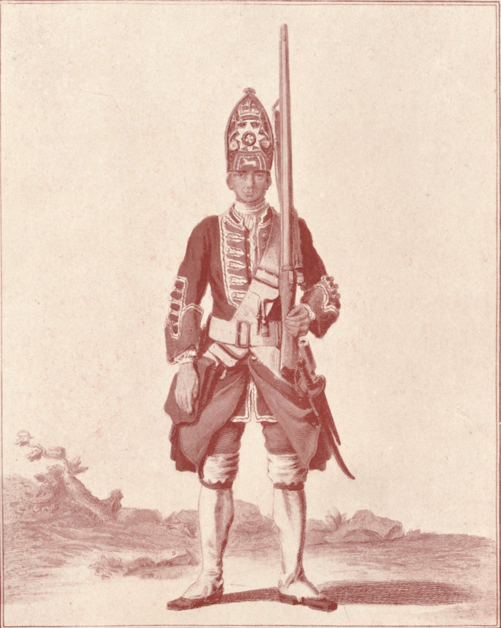 Beyefendi, 7. Kraliyet Piyadeleri 1742, 1742 1909 by Unbekannt