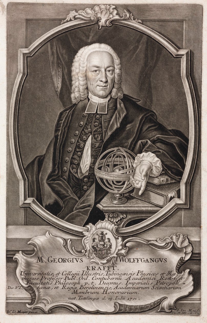 Georg Wolfgang Krafft, Alman matematikçi by Unbekannt