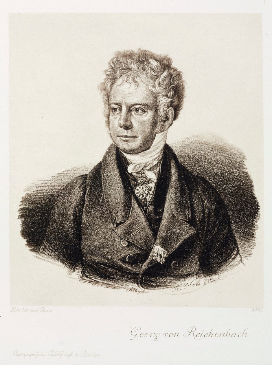 Georg von Reichenbach, Alman mühendis ve enstrüman yapımcısı, c1820 by Unbekannt