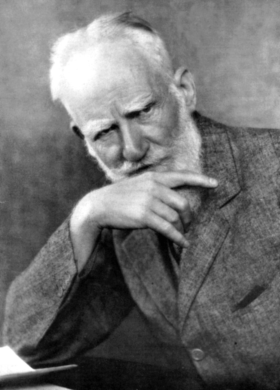 George Bernard Shaw 1856-1950, İrlandalı yazar, 20. yüzyılın başlarında by Unbekannt