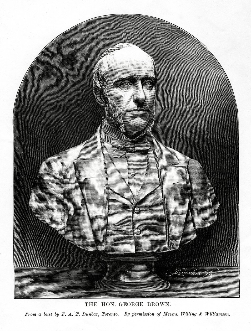 George Brown, İskoç asıllı Kanadalı gazeteci ve politikacı, 19. yüzyıl by Unbekannt