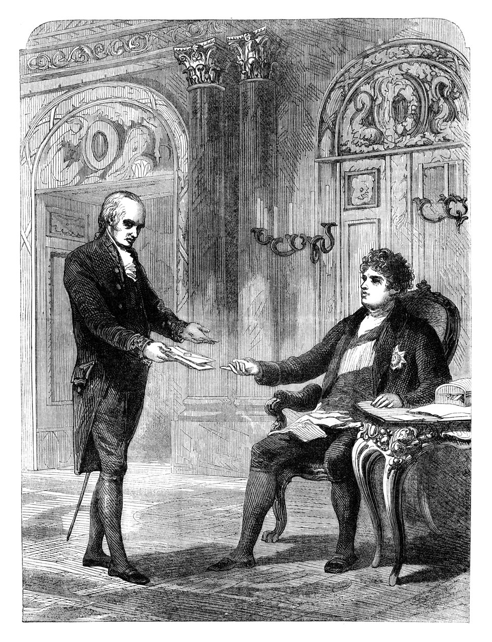 George Canning 1770-1827, Başbakan olmak üzere atanmasını alıyor, 1827 c1895 by Unbekannt