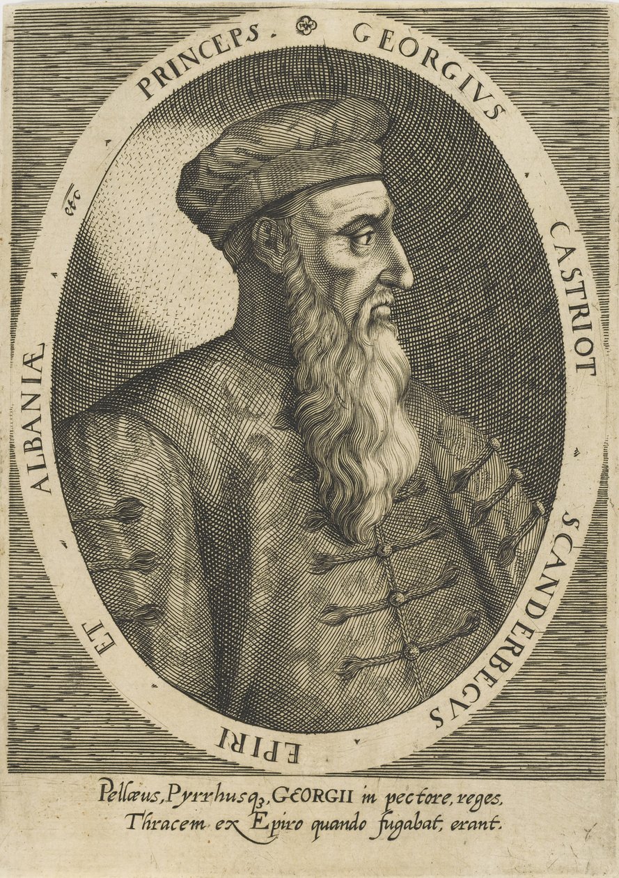 Skanderbeg olarak bilinen George Castriot 1405-1468, c. 1620. by Unbekannt