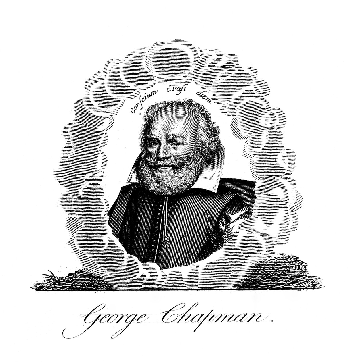George Chapman, İngiliz oyun yazarı, çevirmen, şair ve klasik bilim adamı, 19. yüzyıl by Unbekannt