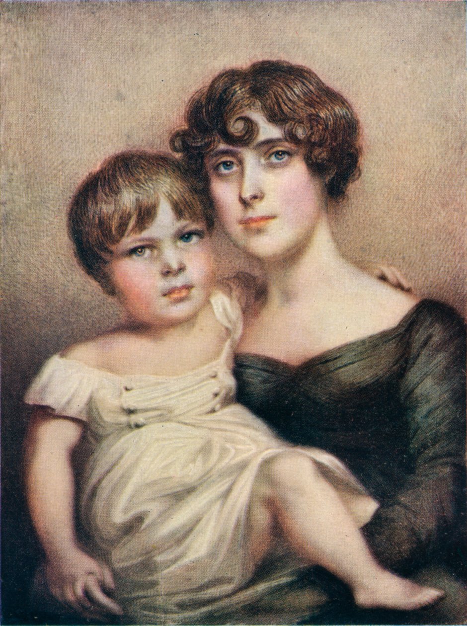 George Dacres Patterson ve annesi Eleanor Dacres Patterson, 1815. 1911 by Unbekannt
