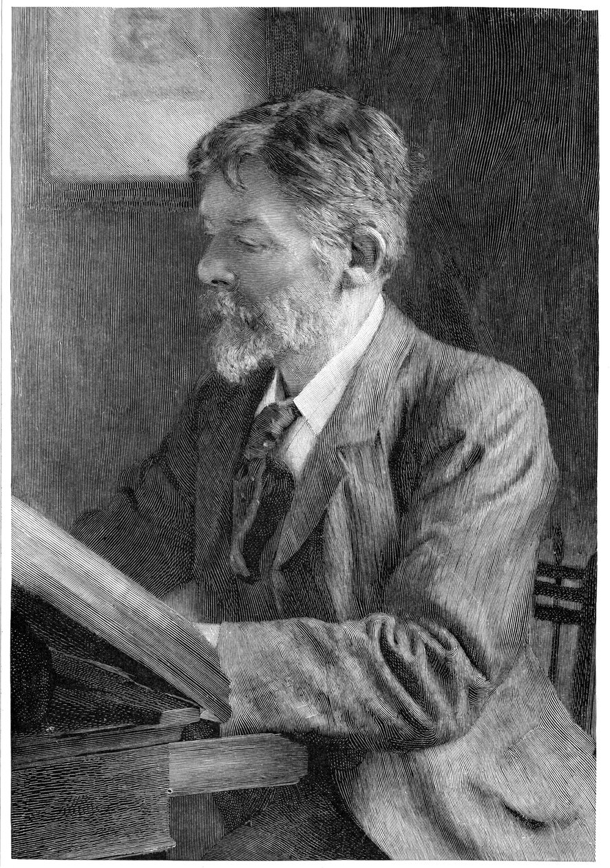 George Du Maurier, İngiliz yazar ve sanatçı, c1890 by Unbekannt