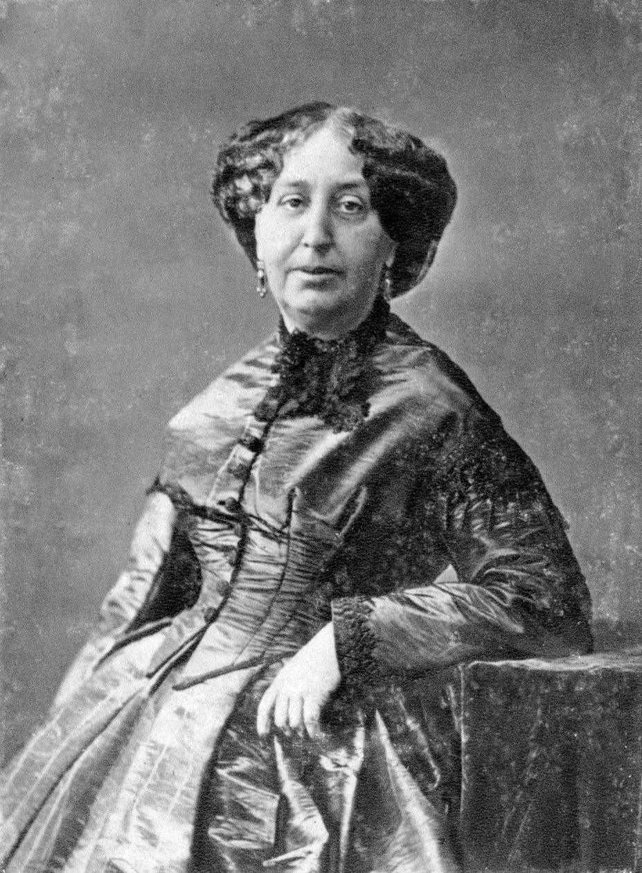 George Sand, Fransız romancı ve erken feminist, c1845-1876 by Unbekannt