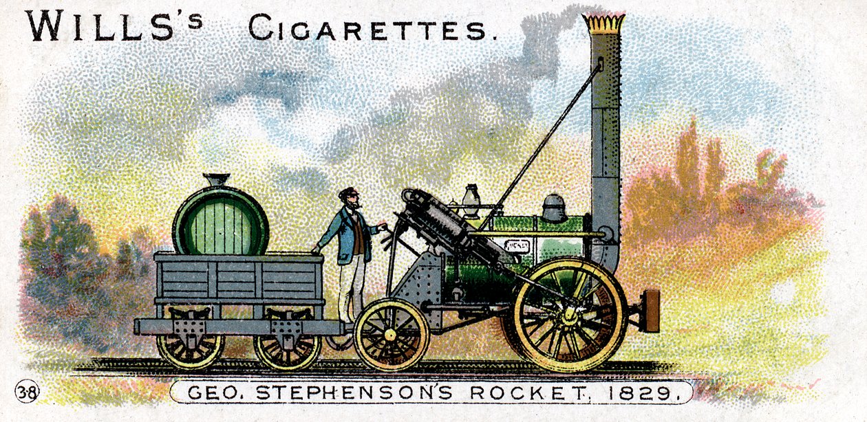 George Stephensons lokomotifi Roket, 1829 1900 by Unbekannt