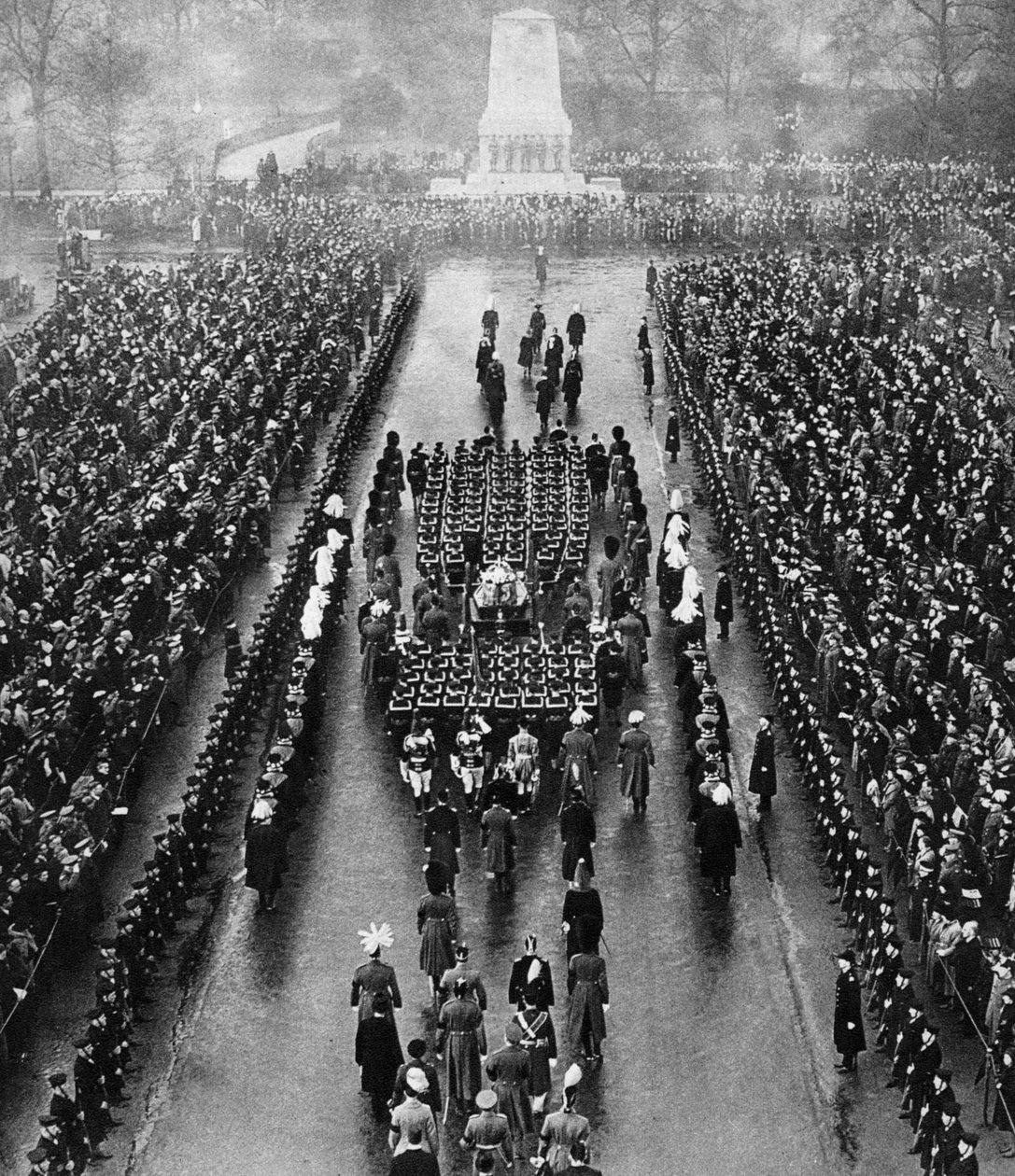 Atlı Muhafızlar Geçit Töreninde George Vs cenaze korteji, Londra, 28 Ocak 1936 by Unbekannt