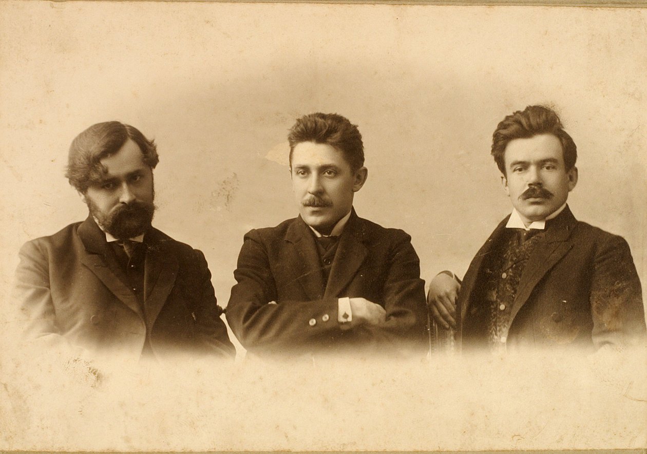 Georgy Chulkov, Vasili Milioti ve Genrich Tasteven, Rus yazarlar, 1900