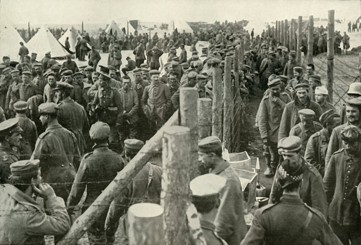 Kafeslere Giren Alman Mahkumlar, 1919. by Unbekannt