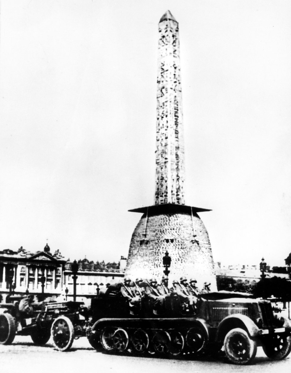 Alman topçusu Place de la Concorde