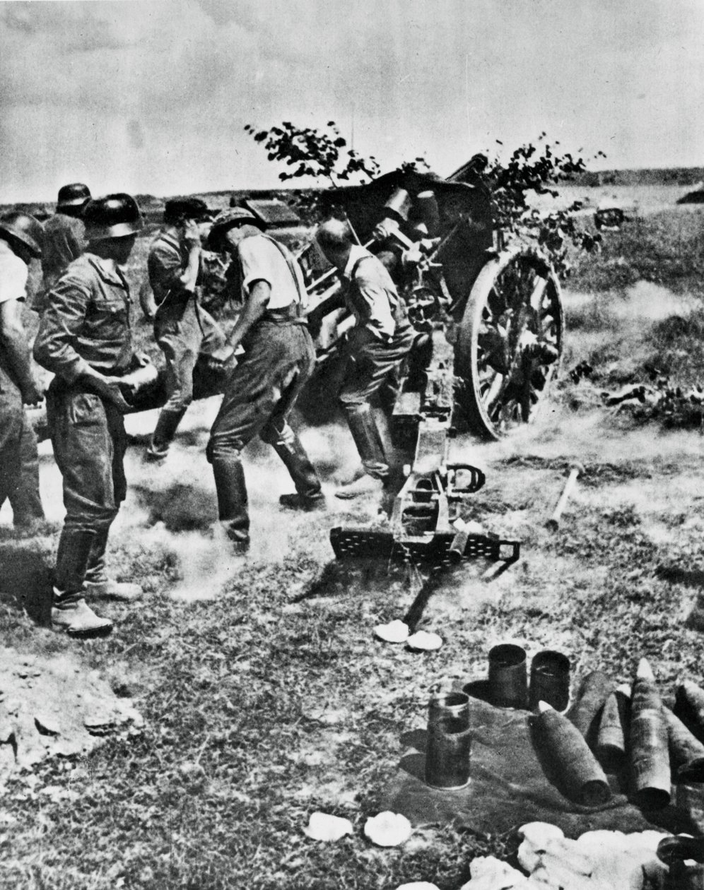 Alman topçusu Doğu Cephesinde eylem halinde, 1941 by Unbekannt