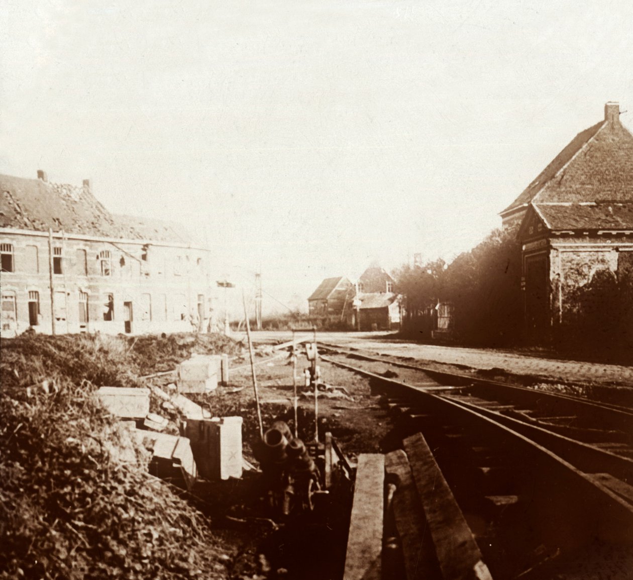 Alman topları, Roeselare, Flanders, Belçika, c1914-c1918 by Unbekannt