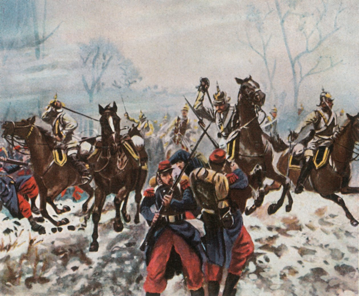 Poupry'deki Alman süvarileri, 2 Aralık 1870, 1936. by Unbekannt