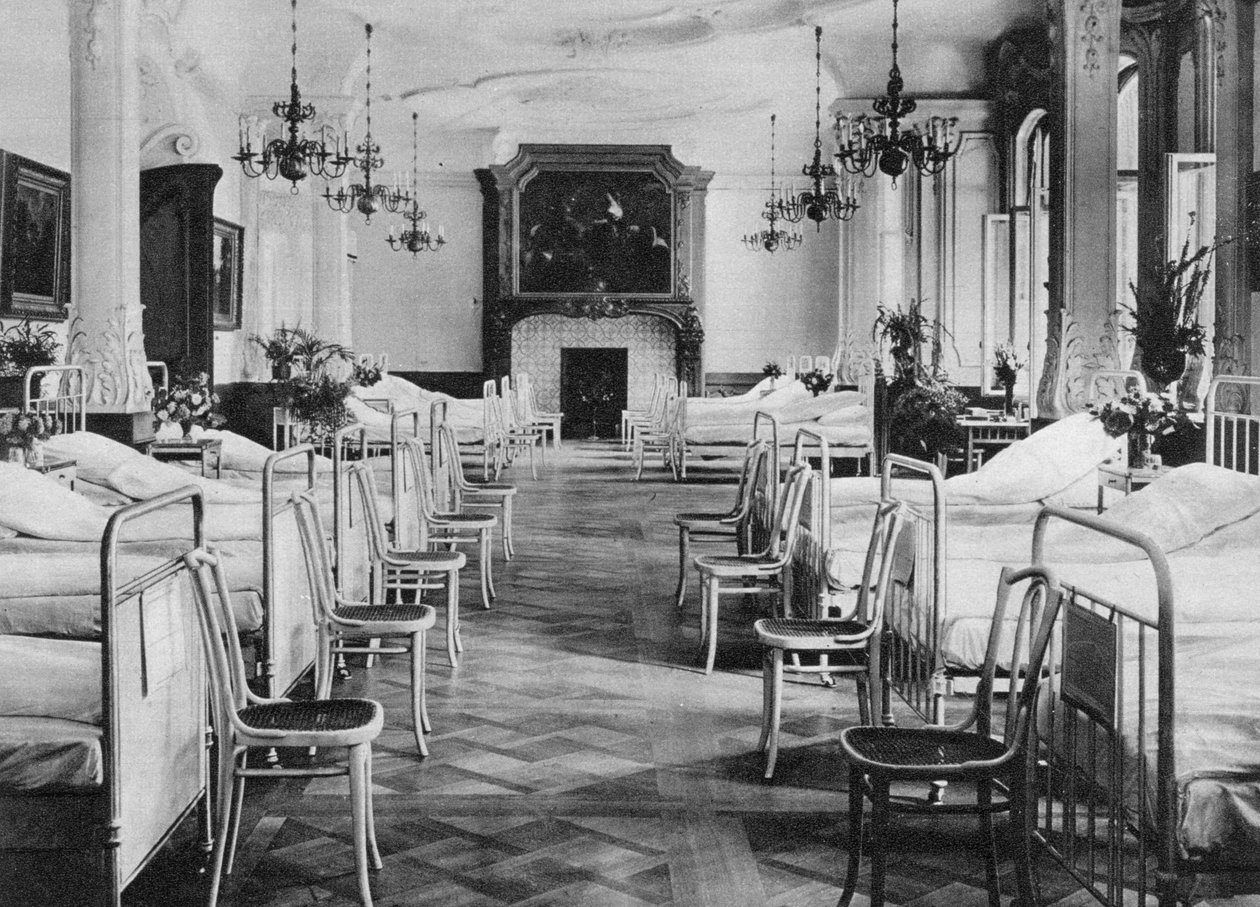 Askerler için Alman hastane yurdu, Frankfurt am Main, Almanya, I. Dünya Savaşı, 1915 by Unbekannt