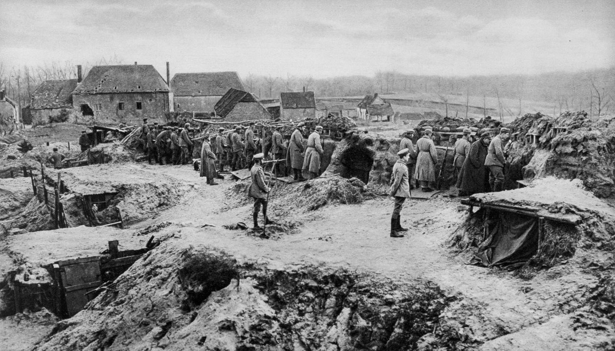 Alman piyade sığınakları, I. Dünya Savaşı, 1915 by Unbekannt
