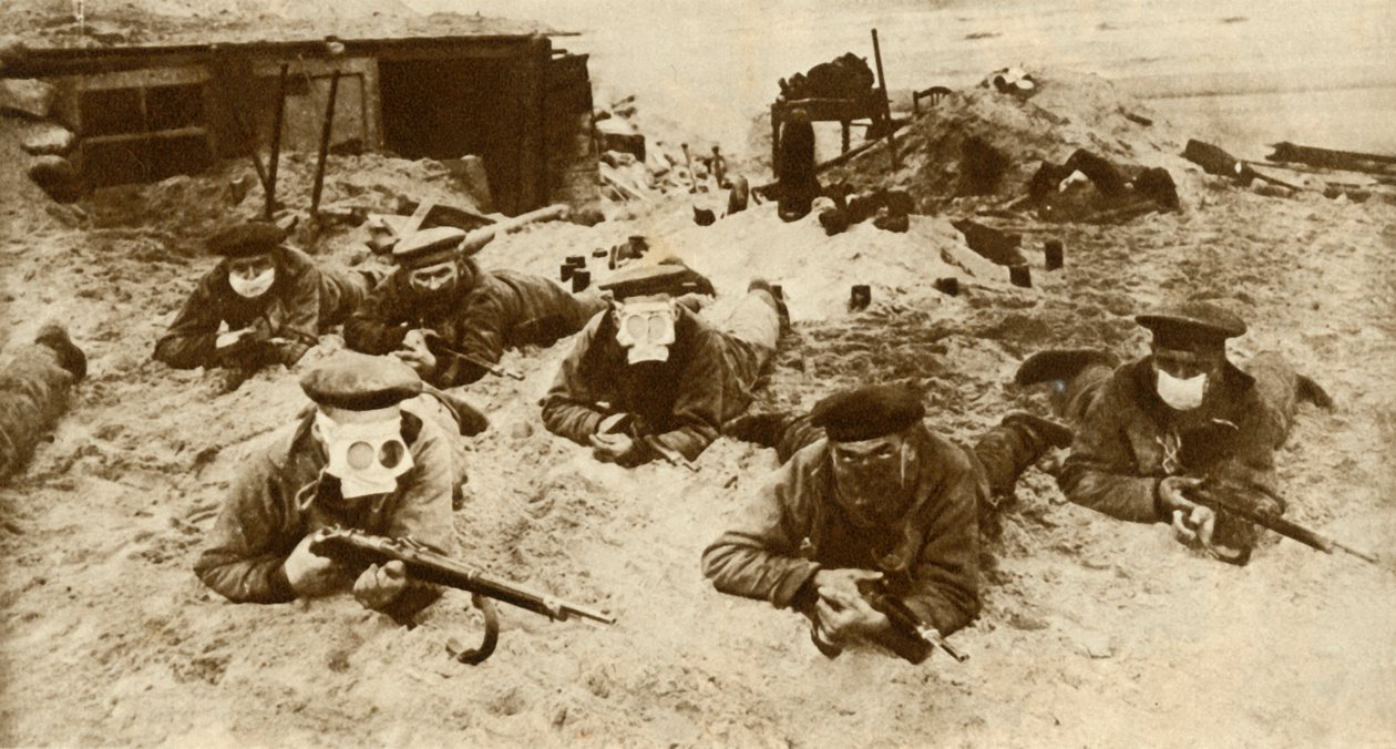 Solunum cihazı takan Alman deniz birlikleri, Birinci Dünya Savaşı, 1915, 1935. by Unbekannt