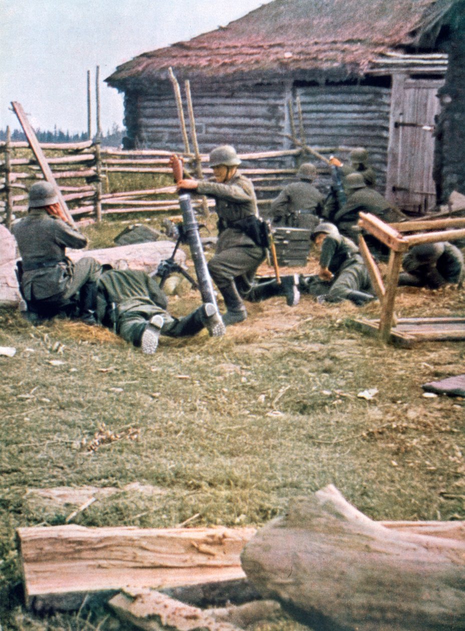 Havan kullanan Alman paraşütçüleri, Rusya, 1943 by Unbekannt